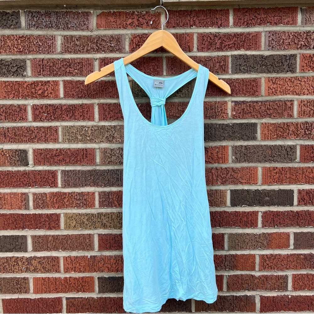 Champion Sky Blue Racerback Open Back Tank Top